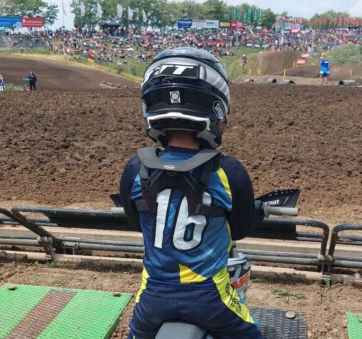 Henrik am Start beim MX-E Rennen in Teutschenthal