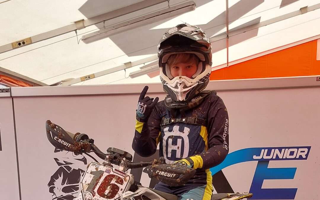 Henrik beim 3. MX-E Lauf in Matterley Basin (UK)