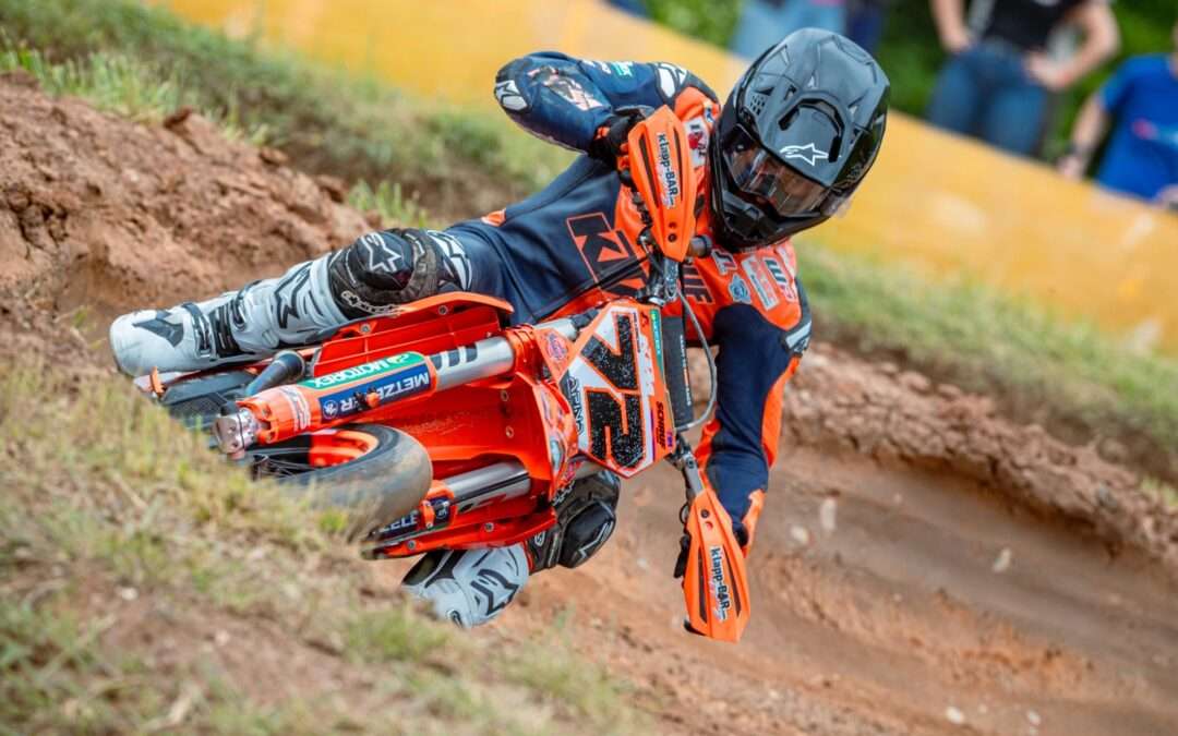 Lukas Höllbacher bei der Supermoto Weltmeisterschaft in Deutschland