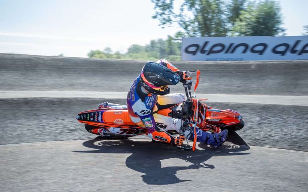 Lukas Höllbacher bei der Supermoto Weltmeisterschaft in Ungarn